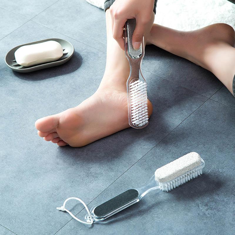 4 In 1 Foot Brush Scrubber Feet Massage Scrub Brushes Remove Dead Skin Care