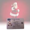 Premium Santa Claus Driving License Christmas Novelty Gift Card Plastic Material