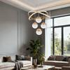 Modern Led Chandelier Lighting Three LED Colors Nordic Restaurant Lighting Living Room Chandelier Hanging Lamp Lighting Fixture