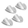 4pcs Marine Wire Cable Vent Cover Splash Proof One Piece Structure Stainless Steel Clamshell Vent Cover for Boats RVs