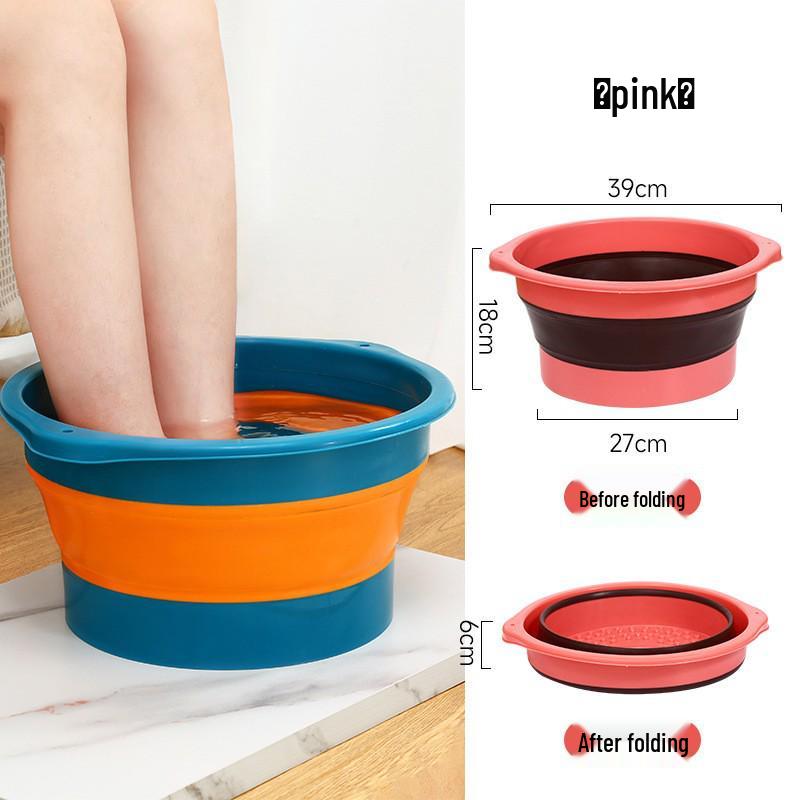 

Портативная складная ванночка для ног с крышкой для домашнего массажа и теплоизоляции