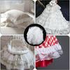 13CM Wide 3D Pleated Mesh Chiffon Fabric White Black Ruffled Lace Trims  DIY