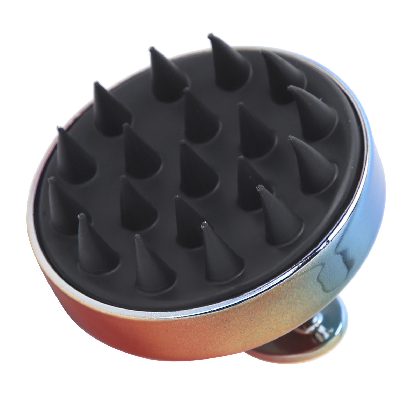 

Силиконовая массажная расческа для волос, шампунь-гребень, эксфолиатор для кожи головы, массажер для мытья волос, градиентный цвет