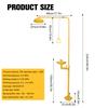Emergency Eye Wash & Shower Equipment NPT Thread Integrated Eyewash and Shower System with Emergency Sign for Industrial Lab Use