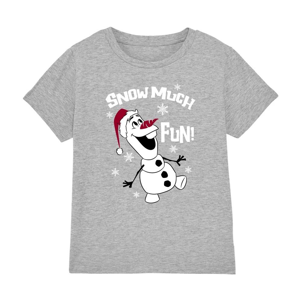 OLAF SNOW MUCH FUN Kids T-shirt - ATHLETIC HEATHER 100