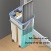 Hands-Free Dual-Use Mop and Bucket for Wet/Dry Wood Floors