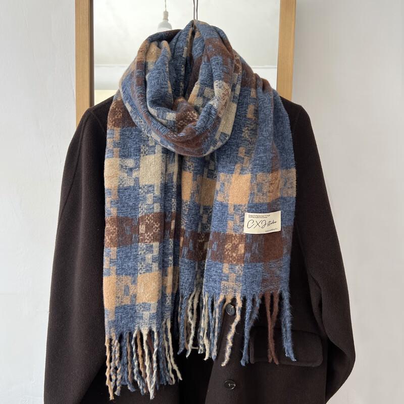 Korean Style Plaid Autumn Winter Scarf & Shawl