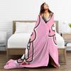 Gloomy Bear Flannel Blanket Winter  Warm Soft Throw Blanket for Kids Bedroom Fashion Bedspread Sofa Bed Cover