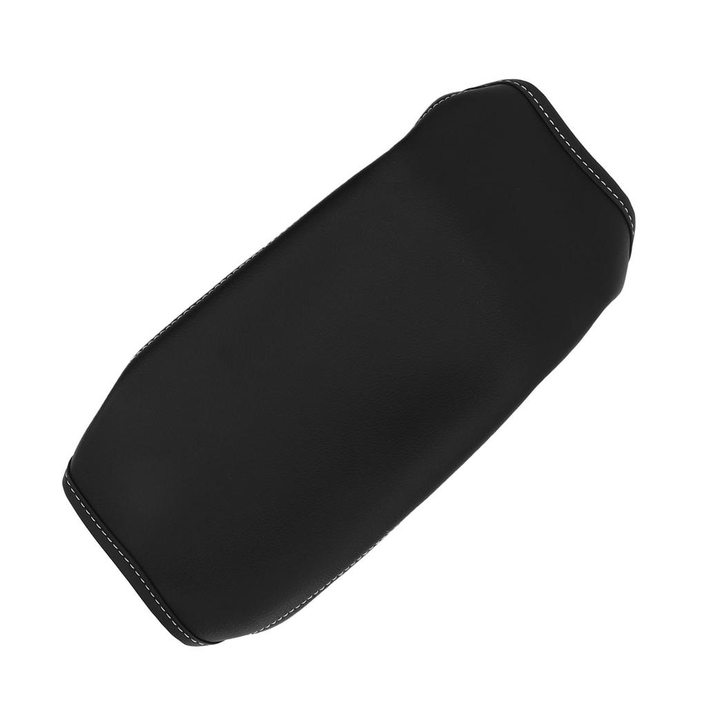 Mittelkonsolenabdeckung Schwarz Superfaser Armlehnenstütze Ellbogenstütze Polster Ersatz für Subaru Forester 2019 bis 2023 Schwarz