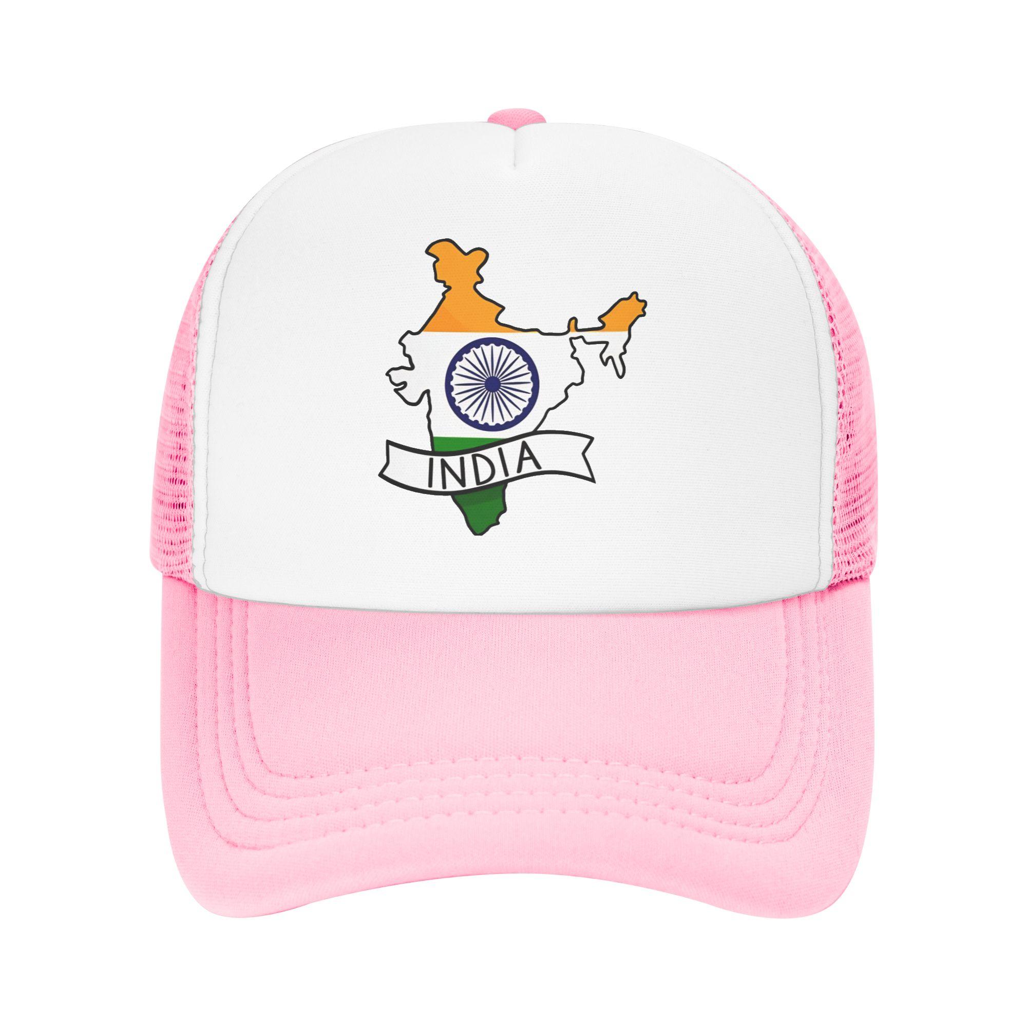 SUSU Cap India Vlag Kaart Sticker Casual Zonnehoeden Voor Koppel Vrouwen Zomer Buiten Sportschool Baseballpet Stijlvolle Ademende Hip Hop Hoeden One Size