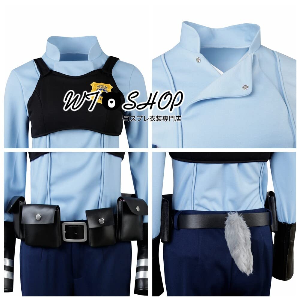 [wtshop] Zootopia Judy Hopps Cosplay Costume, Transformation Costume, Halloween, Christmas Costume