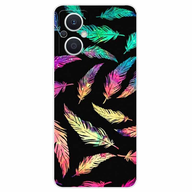 Soft Case for Reno8 Lite Cover Print TPU Silicone Clear Funda Cases for OPPO Reno 8 Lite 5G Case Reno8Lite Slim Landscape Cat
