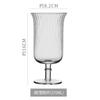 Nordic vertical striped red wine glass, champagne glass, creative striped crystal glass, tall glass for home use