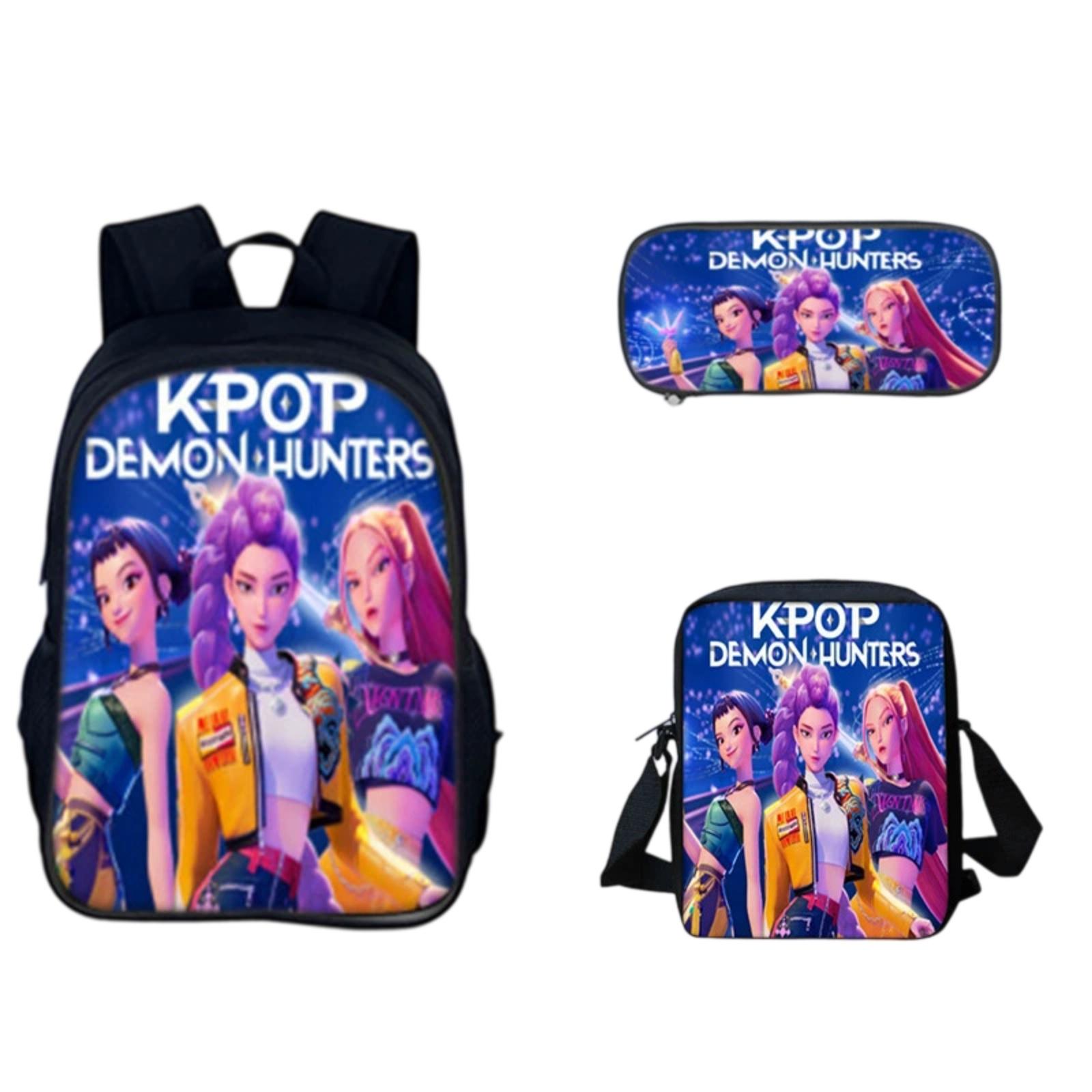 

3-Piece Game Backpack School Bag For Teenagers Boys And Girls Travel Study Backpack And Lunch Box And Pencil Bag One Size
