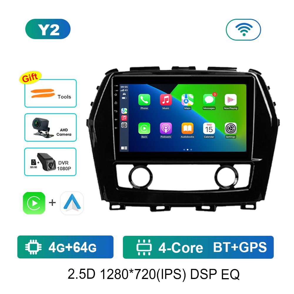 DSP Stereo Navigation GPS Android OS 9'' for Nissan Maxima A36 2015 - 2020 BT Car Radio Multimedia Player WiFi Touch Screen 4G