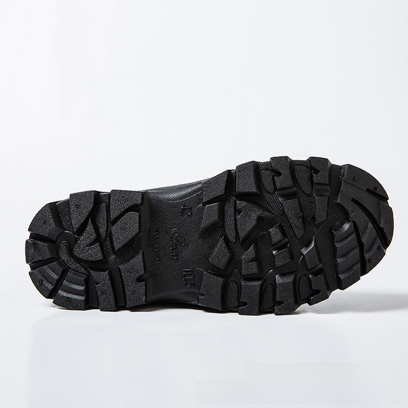 Men's Low-Top Winter Fashion Waterproof Non-Slip Rubber Rain Boots for Kitchen and Outdoor Use