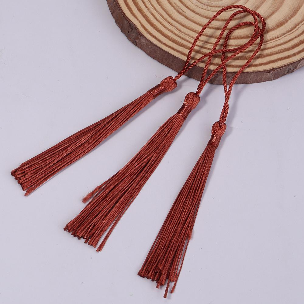 30-100pcs/lot Colorful Polyester Silk Tassel Fringe Cotton Tassels Trim For Sewing Curtains Accessories DIY Bookmark Decoration