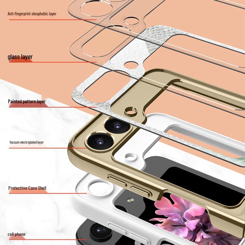 Samsung Z Flip 6 Foldable Screen Case: Anti-Drop, Electroplated, Personalized Protective Phone Cover