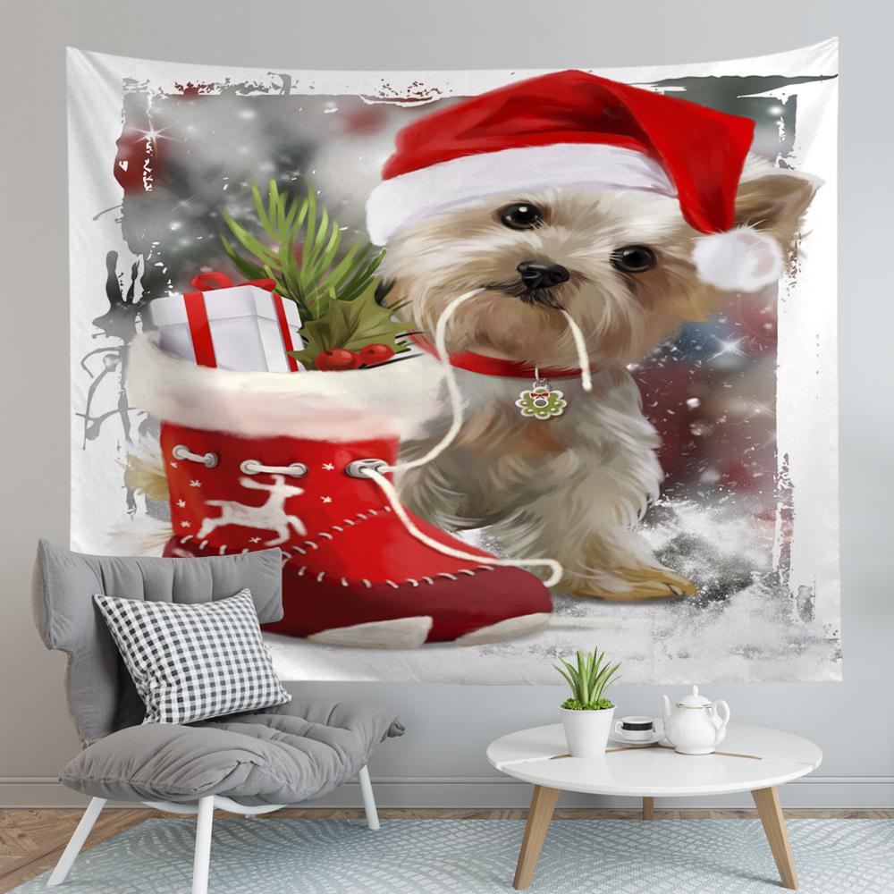 Grenzüberschreitende neue originelle Weihnachts-Tierheim-Tapisserie, Wandbehänge, Strandtücher und Teppiche