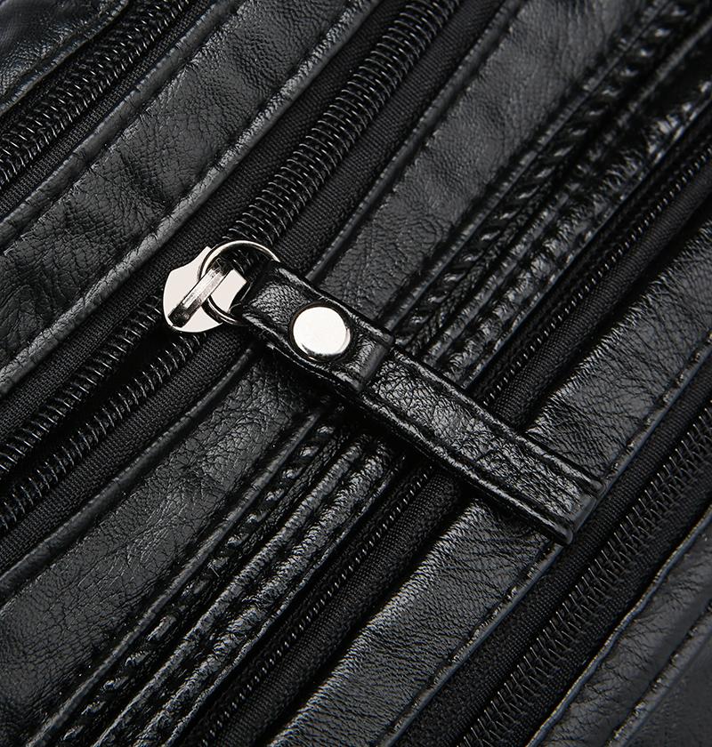 Damentasche Weiche Leder Mehrschichtige Schulter Umhängetasche Muttertasche