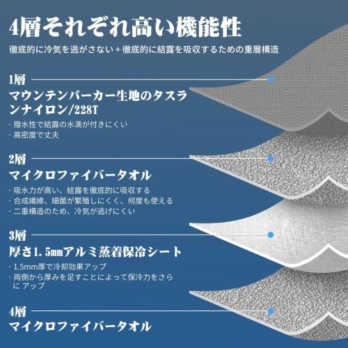 PET Bottle Holder, Cooler Cover, Standing Type, 4-Layer Design, Effective Cooling, Condensation Prevention, For Bottles Up To 7cm Diameter, Reusable,