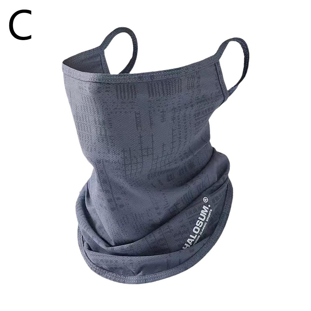 Full Face Mask for Summer Outdoor Cycling Breathable UV Protection Windproof Dustproof Ice Silk Balaclava Motorcycle Headwear