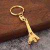 Vintage France Tower Keychain Zinc Zinc Alloy Paris Keyring Creative Eiffel Tower Bag Pendant  Unisex