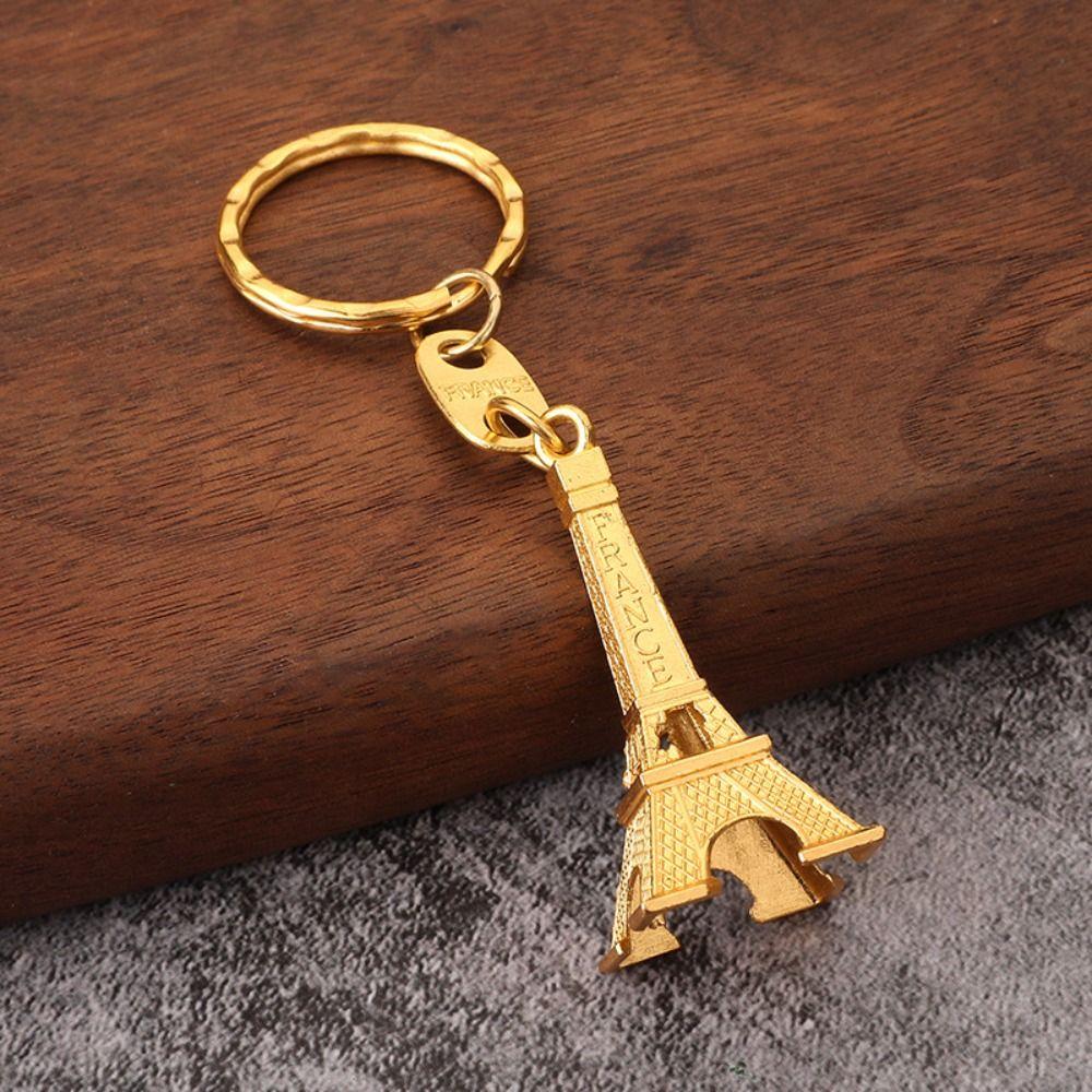 Fashion Eiffel Tower Bag Pendant Vintage Paris Keyring Simple France Tower Keychain  Couple