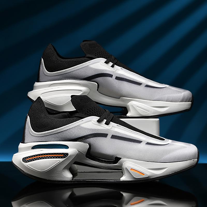 Couple Sports Shoes Women and Men Trendy Mesh Breathable Comfortable Casual Shoes Flat Soft Outdoor Lace-up Sneakers for Men