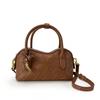 Genuine Leather Woven Shoulder Bag Women Soft Pillow Shape Crossbody With Zip Inner Phone Pocket