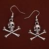 Náušnice lebky Piráti lebky Punk kouzlo Gotické náušnice Halloween náušnice dárek