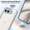 Etui na Google Pixel 9A 10A z poduszką powietrzną, odporne na wstrząsy, silikonowy zderzak, przezroczysta matowa tylna okładka, twarde etui na telefon na Google Pixel 10A