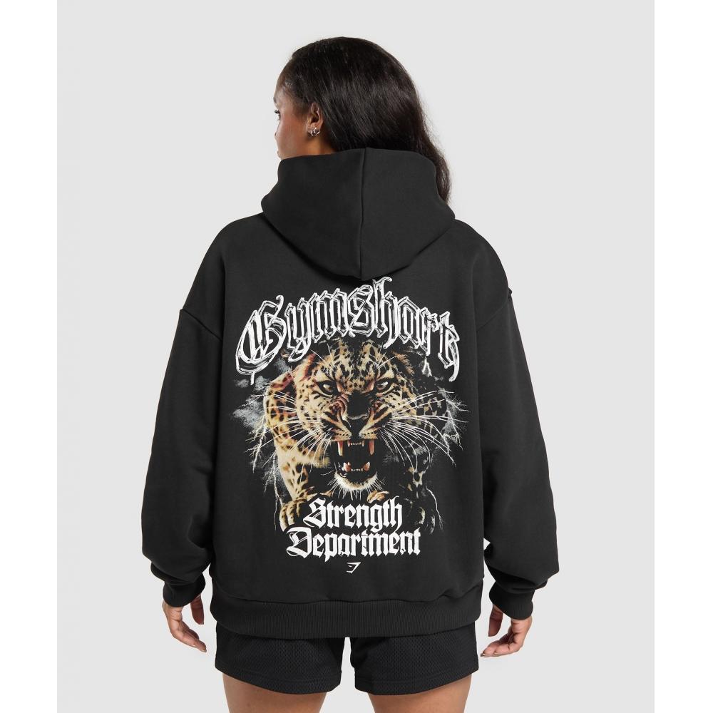 

Gymshark Strength Department Animal Hoodie Black B2b7l Bb2j S