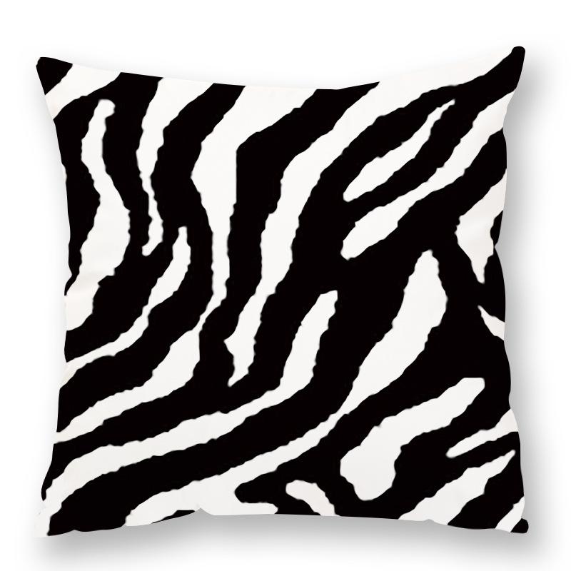 Fashionable Animal Spots Elements Cow Print Leopard Print Pillow Zebra Print Pillow Case Plush Sofa Car Waist