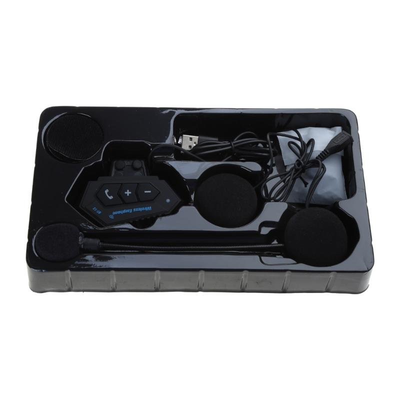 Motorcycle Stereo Helmet Bluetooth-compatible Intercom Waterproof Universal Communication Systems for Ski ATV Dirt Bike