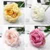 2-köpfiges künstliches Kamelien-Blumenarrangement Realistische Seiden-Kunstpflanze für nordische Wohnzimmer-Dekoration Elegantes Geschenk für Pflanzenliebhaber