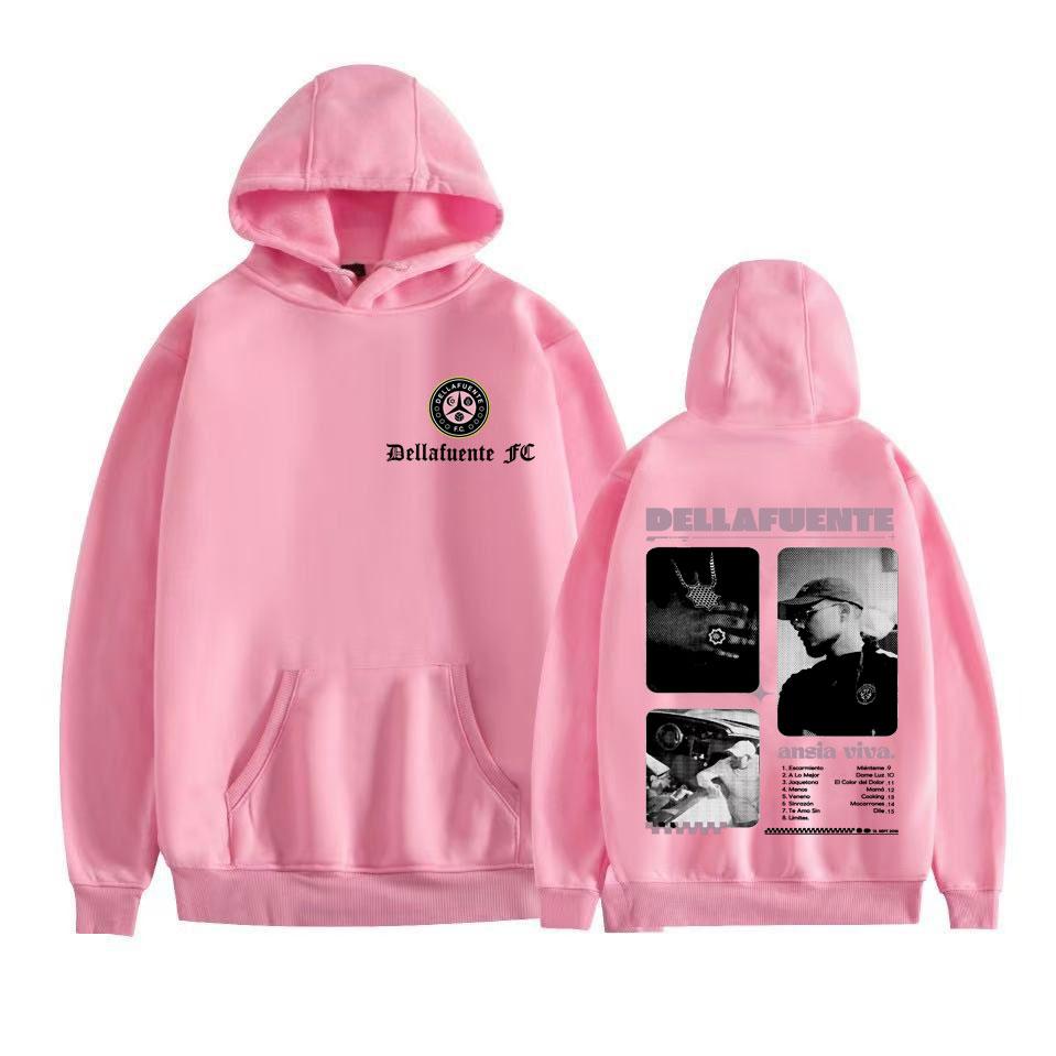 Rapper Dellafuente Album Tour 2025 Grafická mikina pánské oblečení móda hip hopová hudba mikina vysoká kvalita oversized mikiny