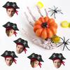 50pcs Customized Halloween Sticker 5cm Personalized Pirate Hat With Custom Face Label Funny Paper Stickers Hallow Party Supply