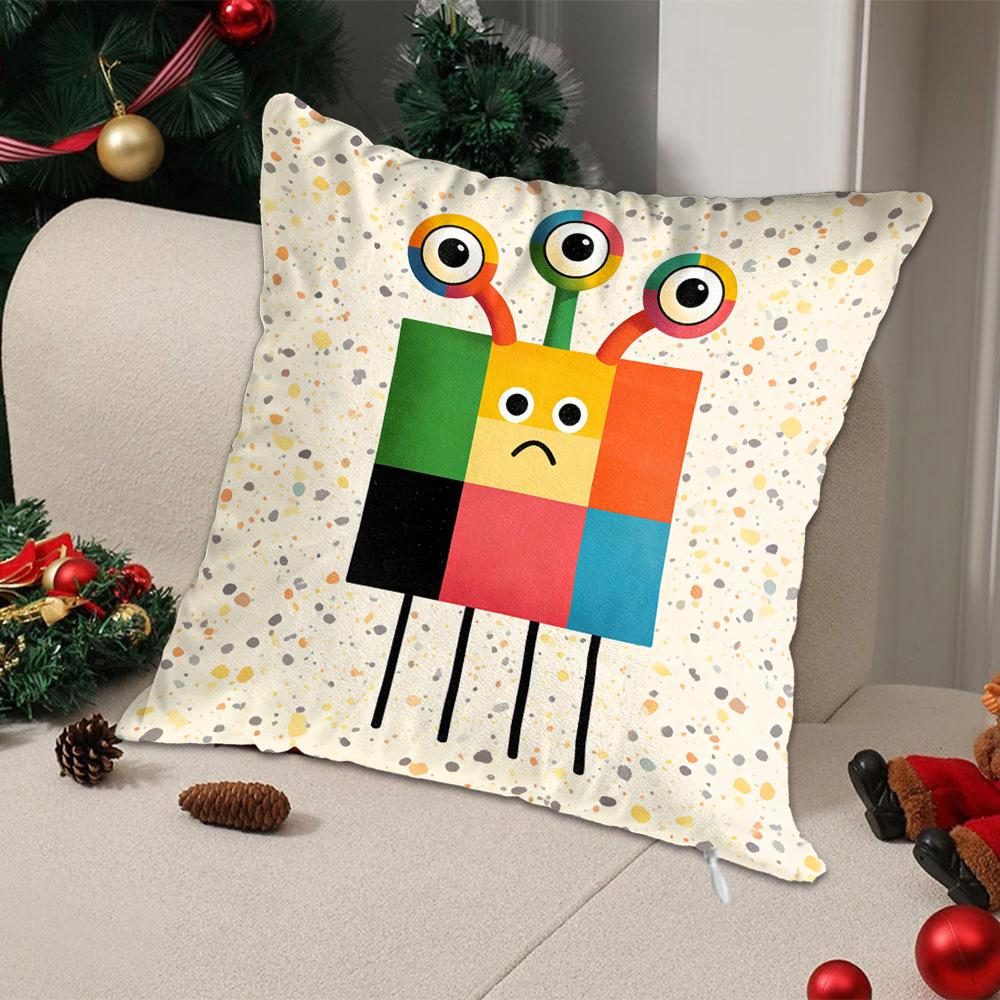 Tonnika Chen Unisex Decorative Pillowcase Decor 40X40 Kawaii Cartoon Cushion Covers 45X45 Cushions Cover Home And Decoration Living Room