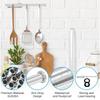 Stainless Steel Toilet Paper Holder, No Drilling Wall Mount Tissue Rack for Bathroom, Adhesive Toilet Roll Holder