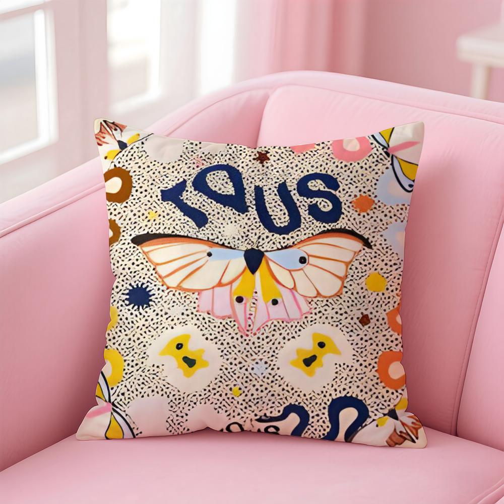 CRAFTED WITLOVE T-tousS Cushion Cover Comfortable Reversible Pillow Cover Ideal for Car Sofa Bedroom & Beyond