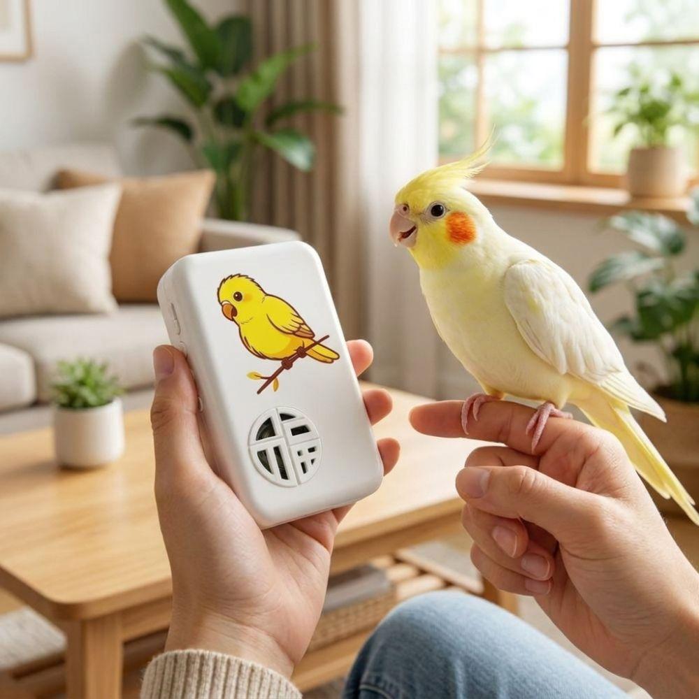Interactive Bird Talking Trainer Auto Cycle Speech Training Machine Education Purpose