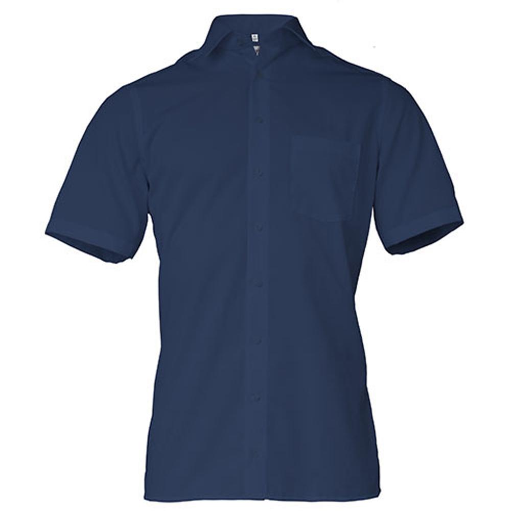 Marvelis Mens Poplin Comfort Short-Sleeved Shirt