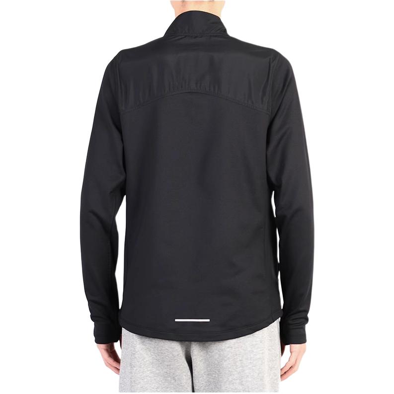 Nike Solid Color Logo Stand Collar Zipper Long Sleeve Cotton Jacket Men Jackets Black AQ4878-010
