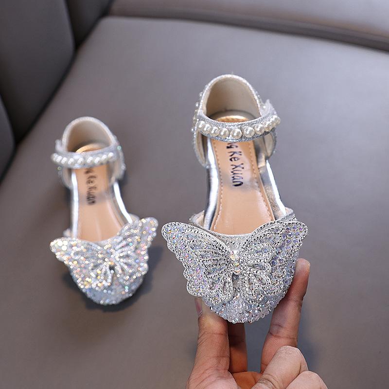 Spring/autumn new style ladylike baby girl children's princess rhinestone single shoes leather shoes dance performance shoes