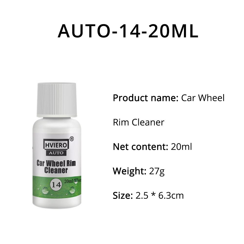 1 STÜCK Autozubehör HVIERO-14 20 ml/50 ml 5-mal mehr Wasser hinzufügen Auto-Radringreiniger Fensterglasreinigung Auto Rost entfernen