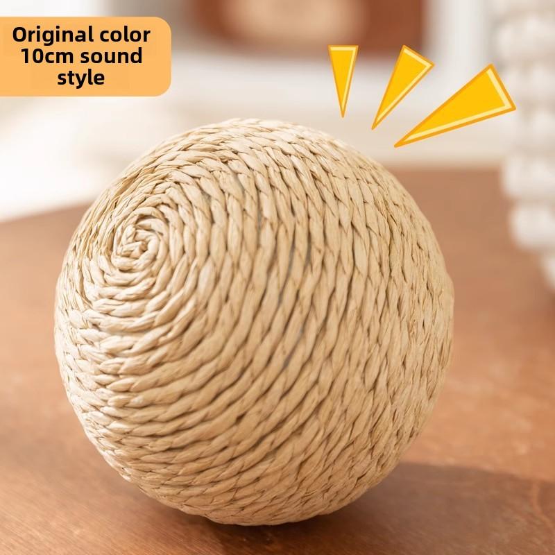 

Игрушка для кошек, разноцветный сизальный шарик, шерстяной шарик, дразнящий кошачий шарик, плюшевый самоучитель, чтобы избавиться от скуки и противостоять кусанию зубов, скрежетующая палочка, дразнящие принадлежности для кошек