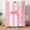 Coperta in Flanella con Stampa Pantera Rosa Alta Qualità Calda Confortevole Coperta per Tutte le Stagioni Perfetta per Regali Decorazione per la Casa