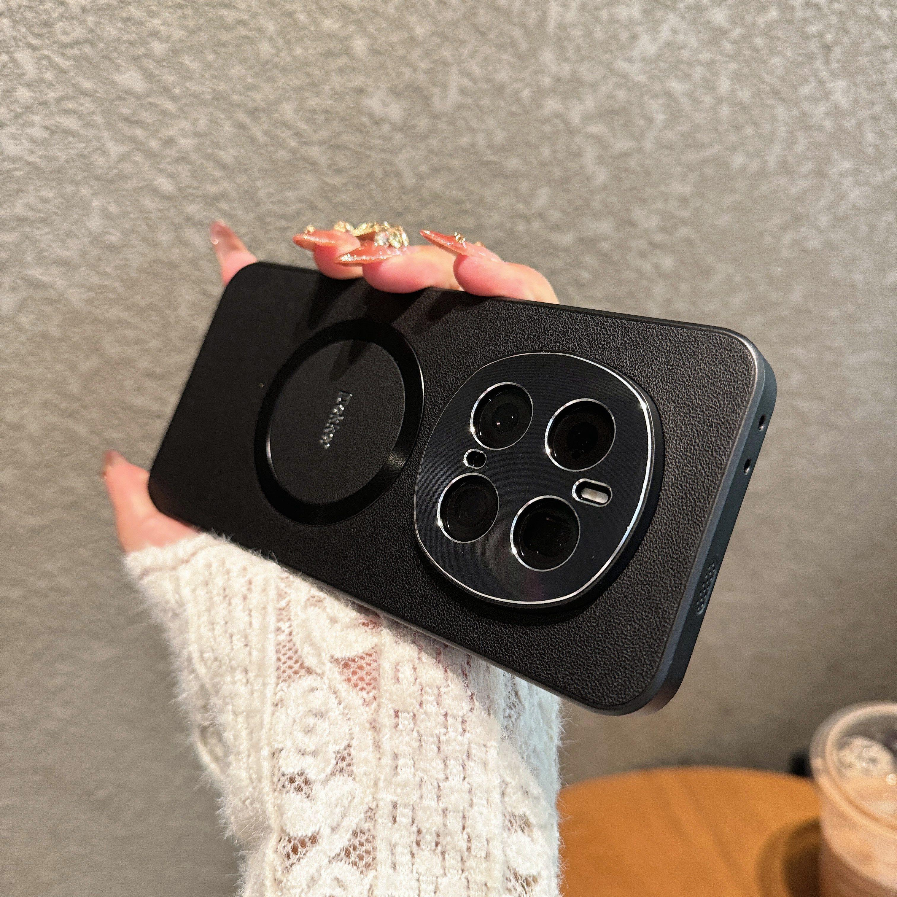 

DEKKER For Honor Magic7 Pro 5G Case Compatible with MagSafe PU+TPU Phone Back Cover Black