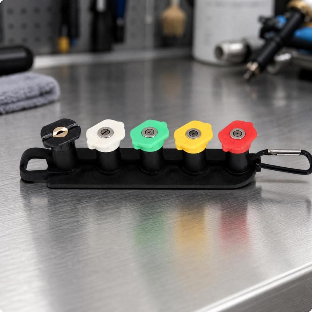Highpressures Washer Spray Nozzles with Holder Compact Nozzle Portable for Vehicle